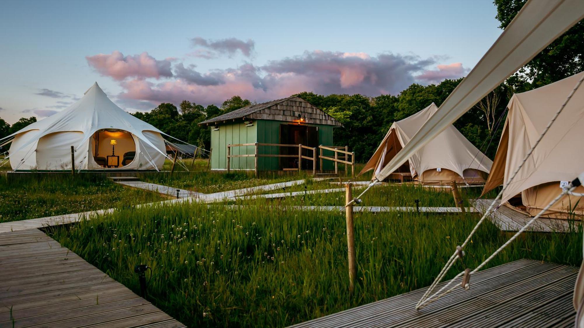 Luxury Glamping Retreat In Battle Villa Luaran gambar